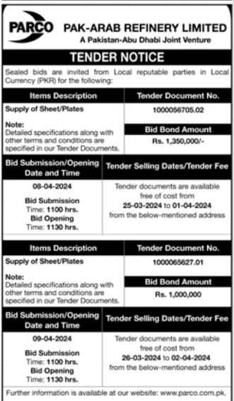 Supply of Sheet/Plates