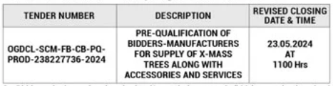 Pre Qualification OF Bidder Manufacture Accessories and Services