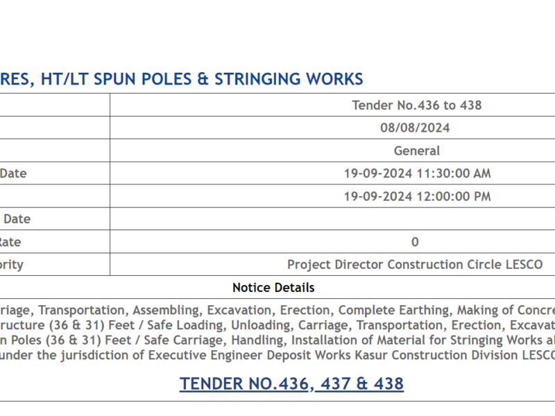 HT/LT Steel Structures, HT/LT Spun Poles & Stringing Works